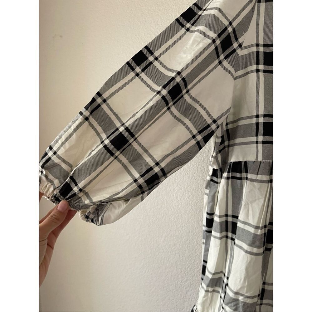 Never worn‎ ASOS plaid tiered dress - Picture 5 of 7